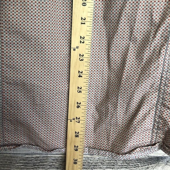 Engbers Button Down Shirt Men’s L (41/42) Long Sleeve Collared Red/Blue - Picture 9 of 13